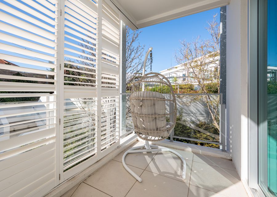 Balcony with 2 Egg Chairs for great relaxation