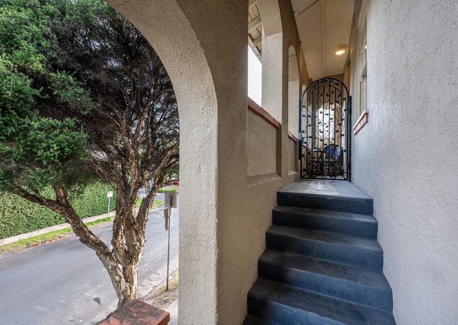 Steps up to the apartment