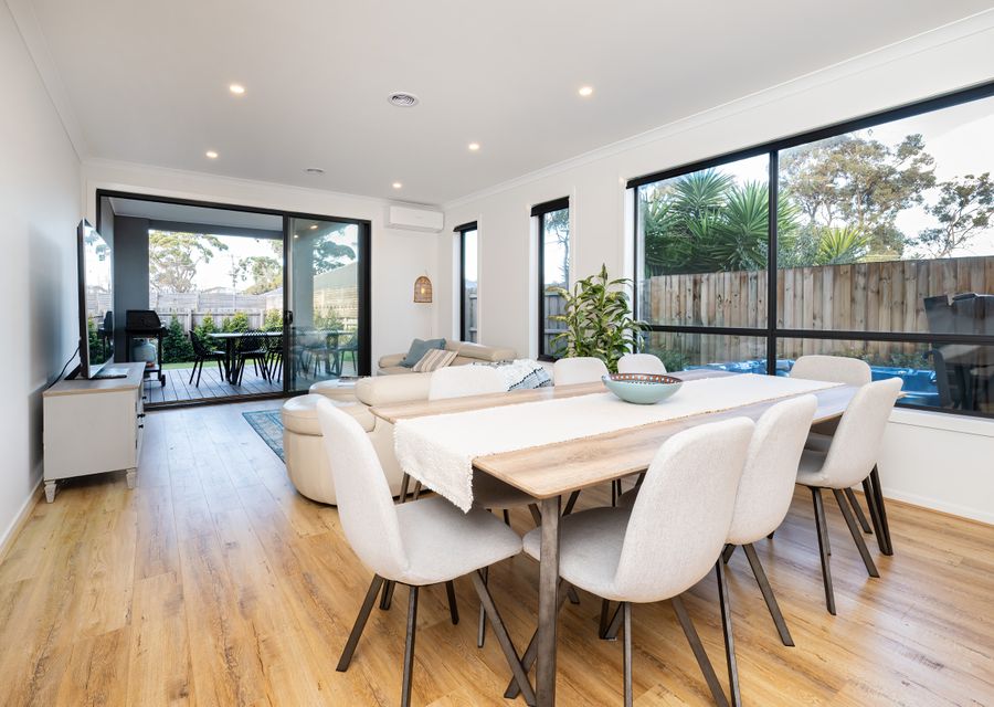 Open plan kitchen and  living