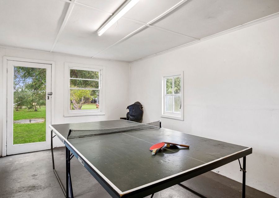 Games room with ping pong table 
