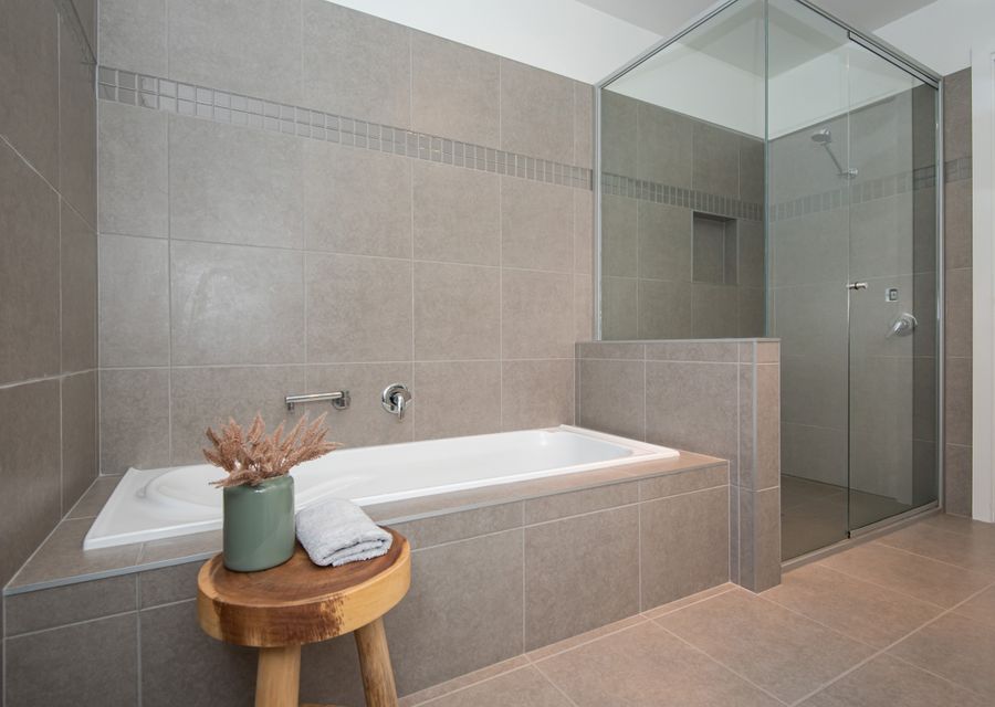 Master ensuite with bath and walk in shower.